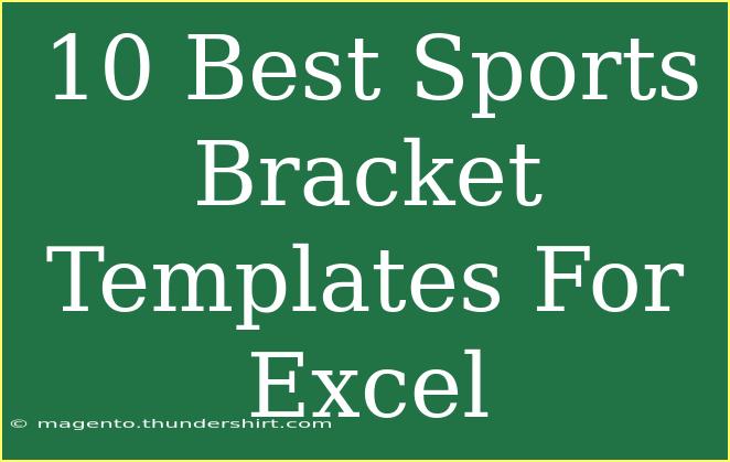 10 Best Sports Bracket Templates For Excel