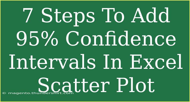 7 Steps To Add 95% Confidence Intervals In Excel Scatter Plot