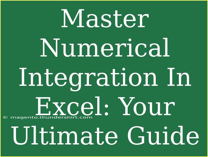 Master Numerical Integration In Excel: Your Ultimate Guide