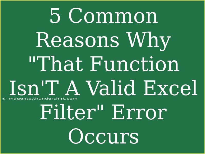 5 Common Reasons Why 