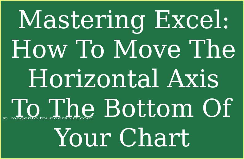 Mastering Excel: How To Move The Horizontal Axis To The Bottom Of Your Chart