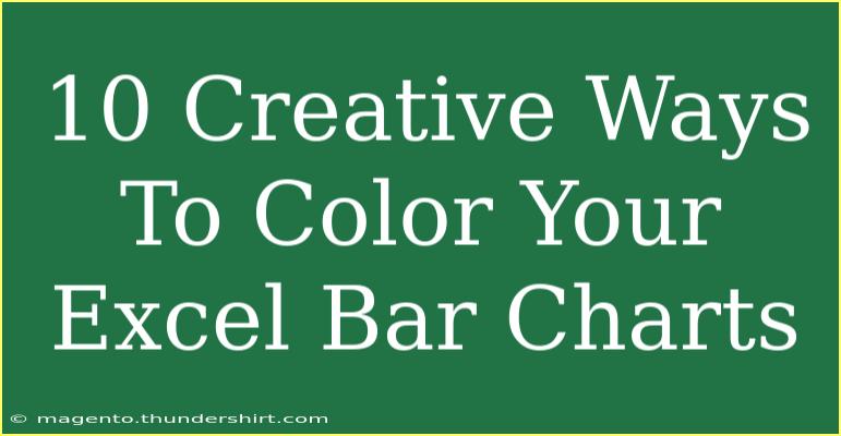 10 Creative Ways To Color Your Excel Bar Charts