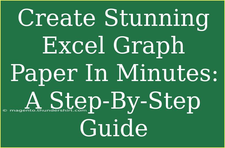 Create Stunning Excel Graph Paper In Minutes: A Step-By-Step Guide