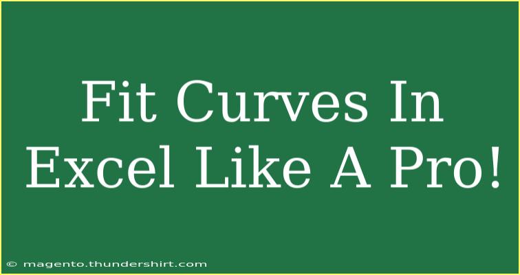 Fit Curves In Excel Like A Pro!