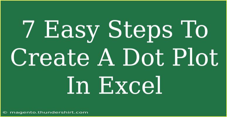 7 Easy Steps To Create A Dot Plot In Excel