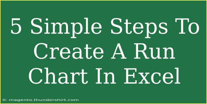 5 Simple Steps To Create A Run Chart In Excel