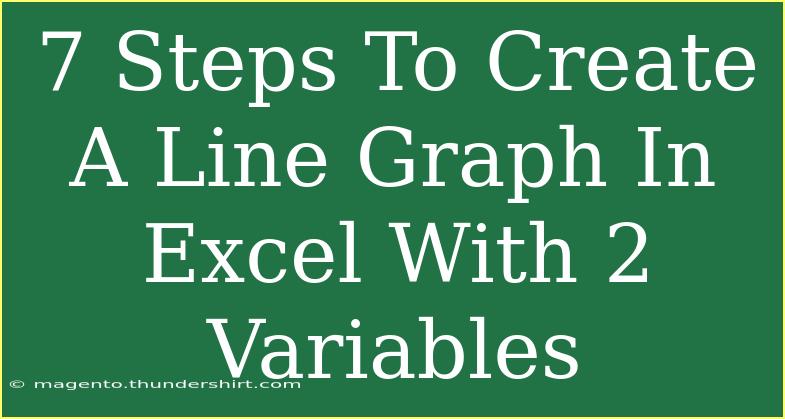 7 Steps To Create A Line Graph In Excel With 2 Variables