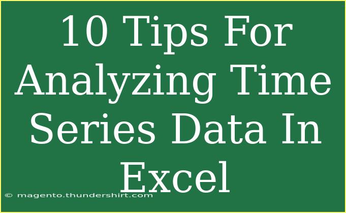 10 Tips For Analyzing Time Series Data In Excel