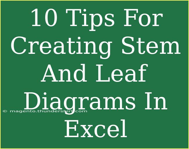 10 Tips For Creating Stem And Leaf Diagrams In Excel