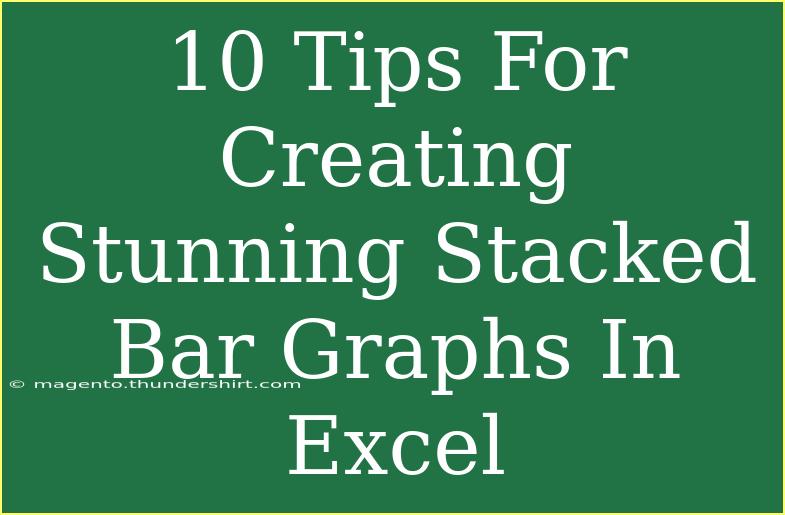 10 Tips For Creating Stunning Stacked Bar Graphs In Excel