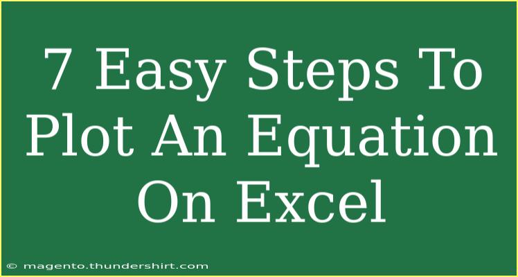 7 Easy Steps To Plot An Equation On Excel