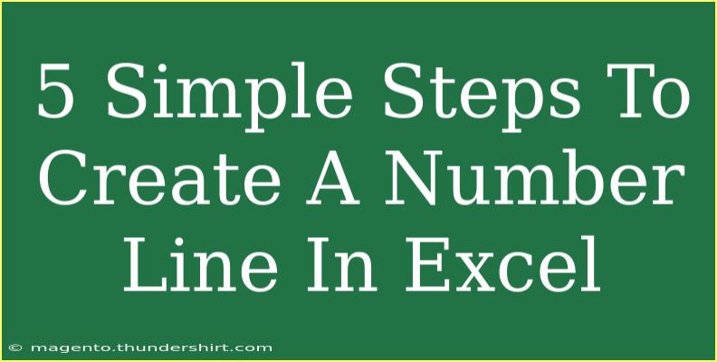 5 Simple Steps To Create A Number Line In Excel