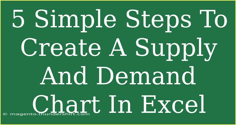 5 Simple Steps To Create A Supply And Demand Chart In Excel