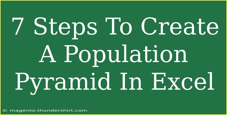 7 Steps To Create A Population Pyramid In Excel