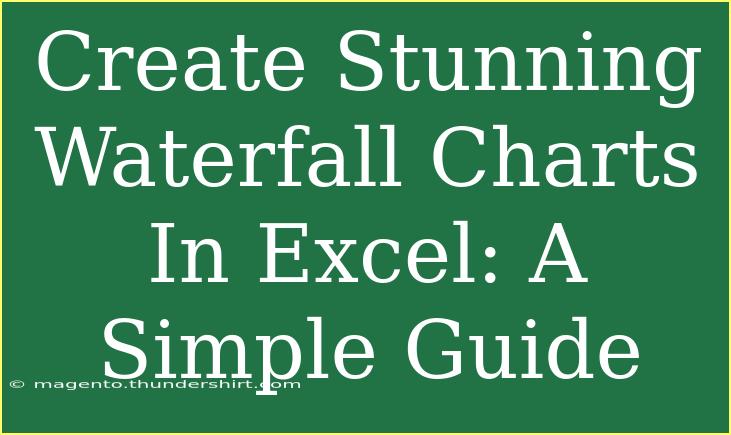 Create Stunning Waterfall Charts In Excel: A Simple Guide