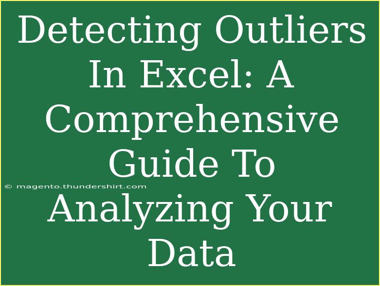 Detecting Outliers In Excel: A Comprehensive Guide To Analyzing Your Data