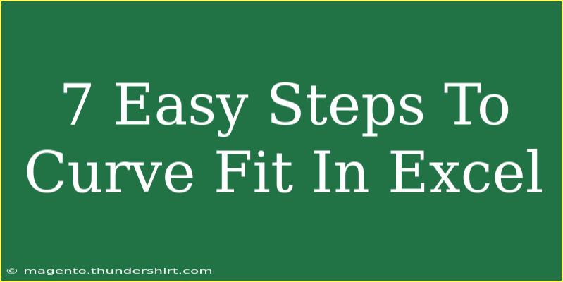 7 Easy Steps To Curve Fit In Excel