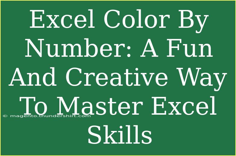 Excel Color By Number: A Fun And Creative Way To Master Excel Skills