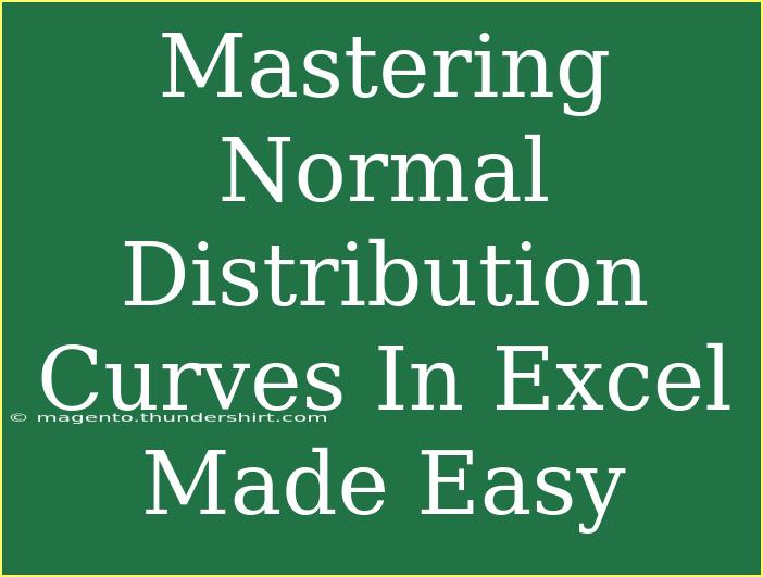 Mastering Normal Distribution Curves In Excel Made Easy