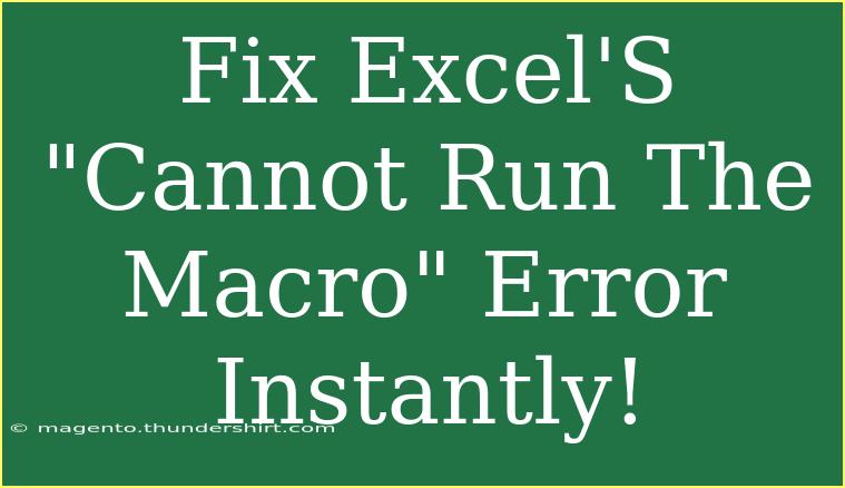 Fix Excel'S 