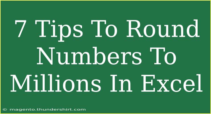 7 Tips To Round Numbers To Millions In Excel