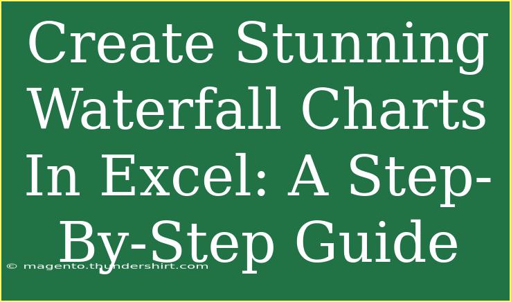 Create Stunning Waterfall Charts In Excel: A Step-By-Step Guide