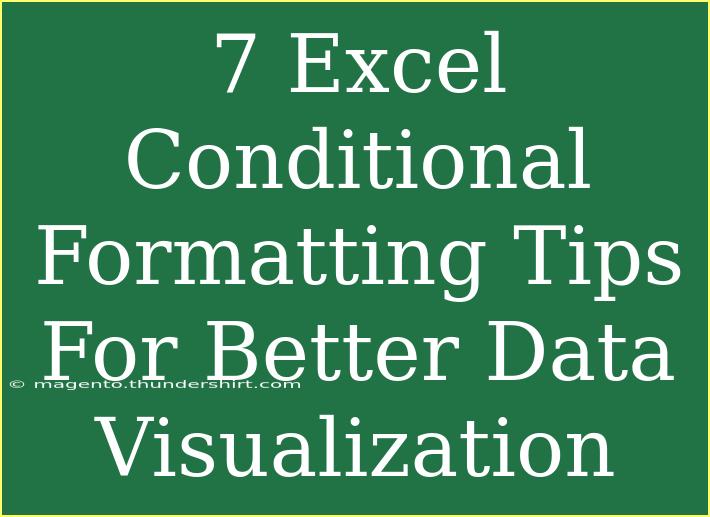 7 Excel Conditional Formatting Tips For Better Data Visualization