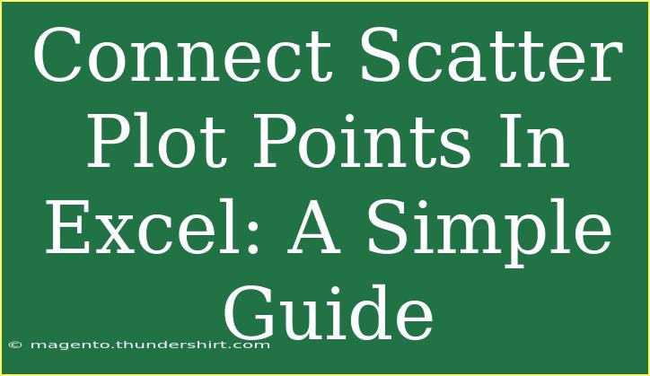 Connect Scatter Plot Points In Excel: A Simple Guide