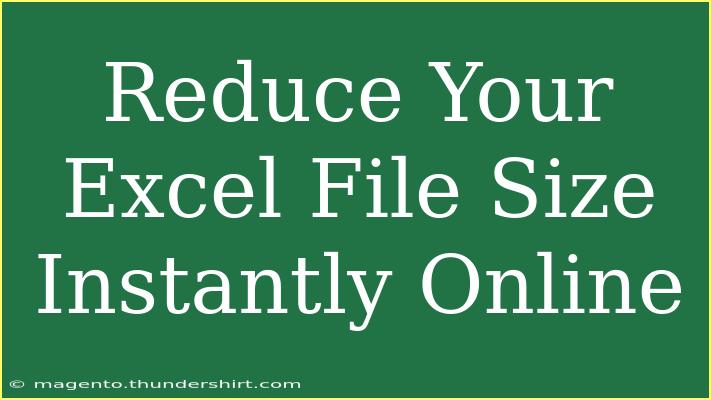 Reduce Your Excel File Size Instantly Online