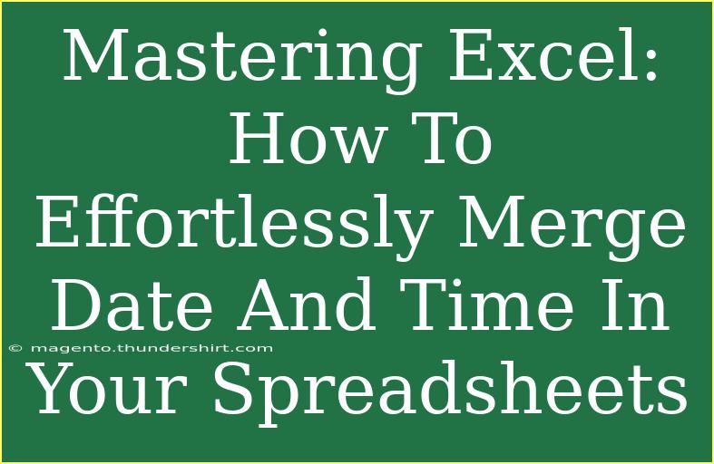 Mastering Excel: How To Effortlessly Merge Date And Time In Your Spreadsheets