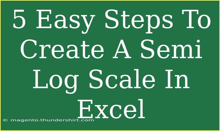 5 Easy Steps To Create A Semi Log Scale In Excel