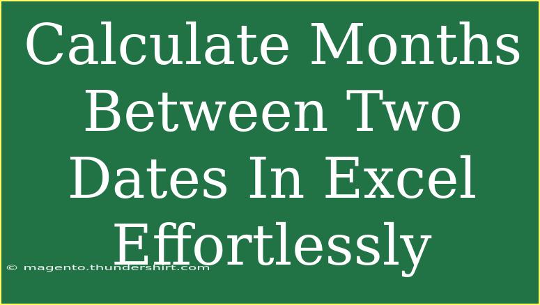 Calculate Months Between Two Dates In Excel Effortlessly