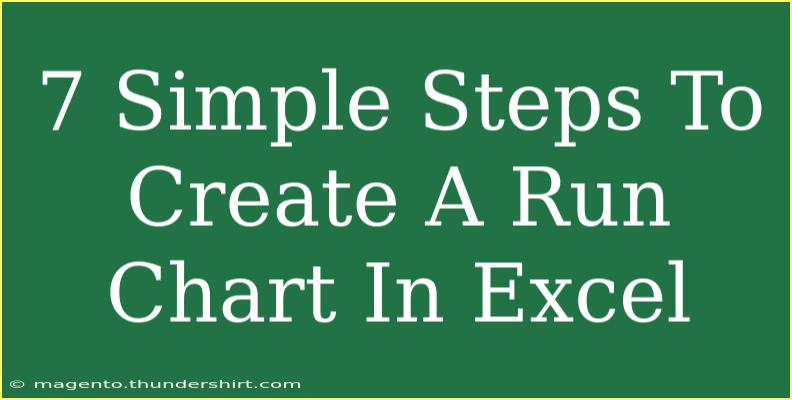 7 Simple Steps To Create A Run Chart In Excel