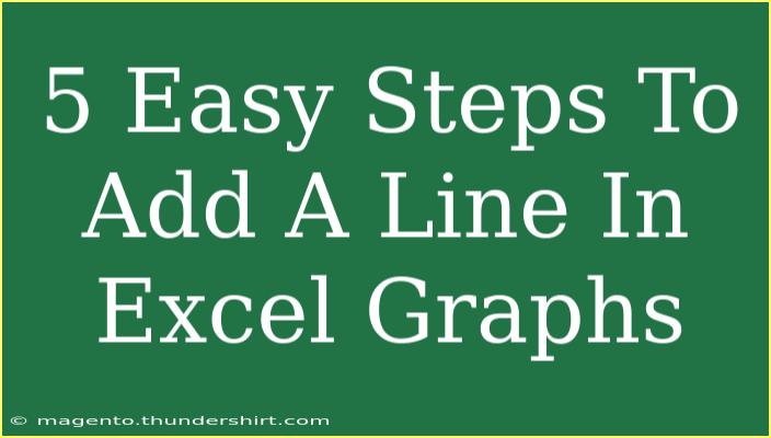 5 Easy Steps To Add A Line In Excel Graphs