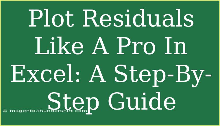 Plot Residuals Like A Pro In Excel: A Step-By-Step Guide