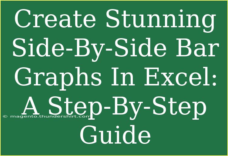 Create Stunning Side-By-Side Bar Graphs In Excel: A Step-By-Step Guide