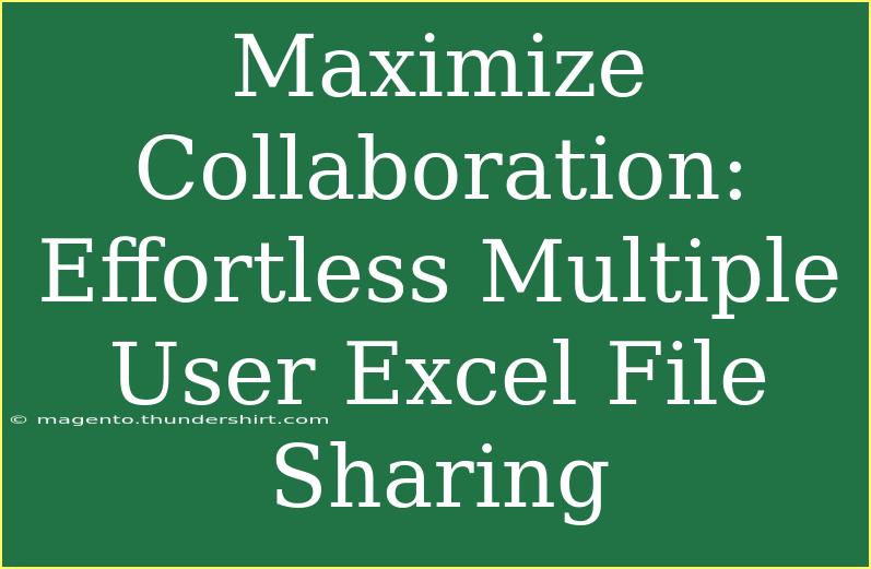 Maximize Collaboration: Effortless Multiple User Excel File Sharing