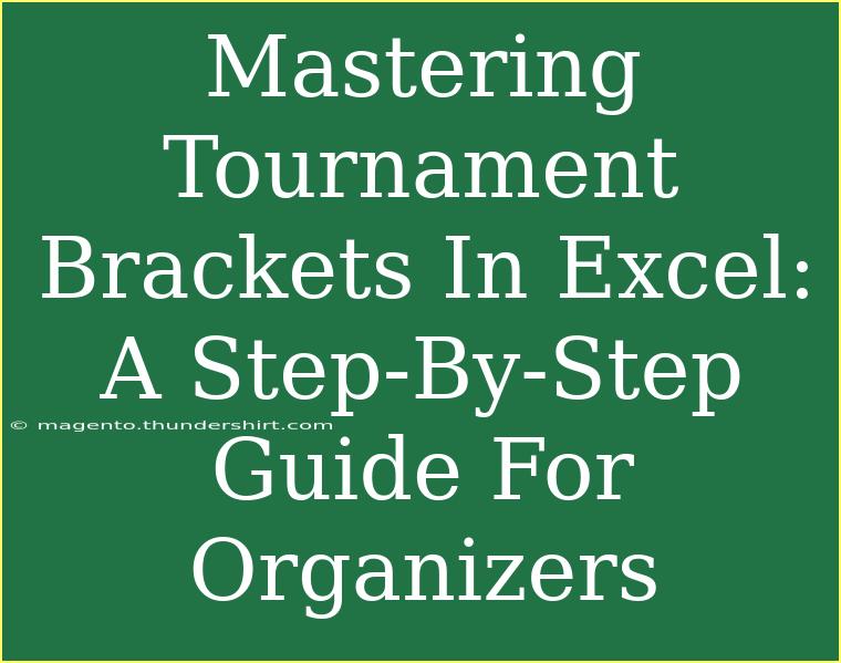 Mastering Tournament Brackets In Excel: A Step-By-Step Guide For Organizers