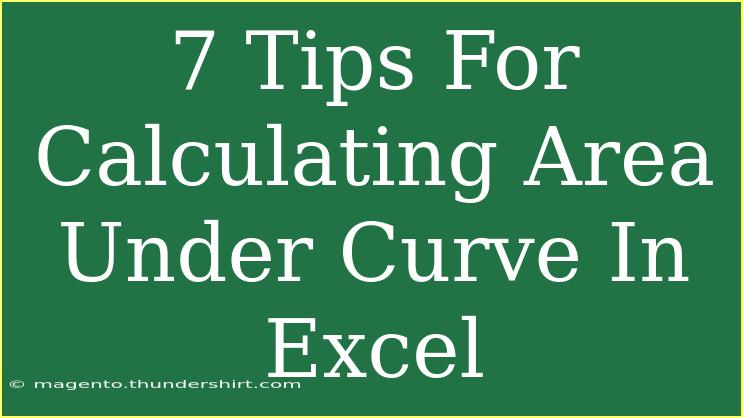 7 Tips For Calculating Area Under Curve In Excel