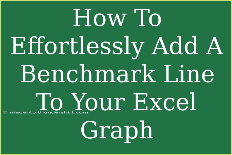 How To Effortlessly Add A Benchmark Line To Your Excel Graph