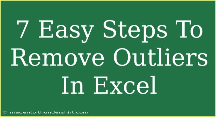 7 Easy Steps To Remove Outliers In Excel