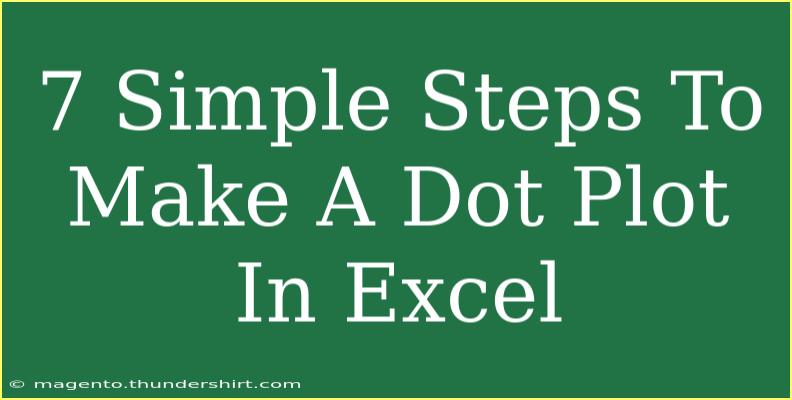 7 Simple Steps To Make A Dot Plot In Excel