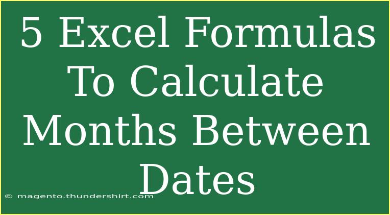 5 Excel Formulas To Calculate Months Between Dates