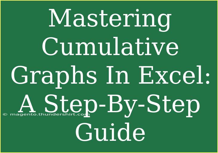 Mastering Cumulative Graphs In Excel: A Step-By-Step Guide