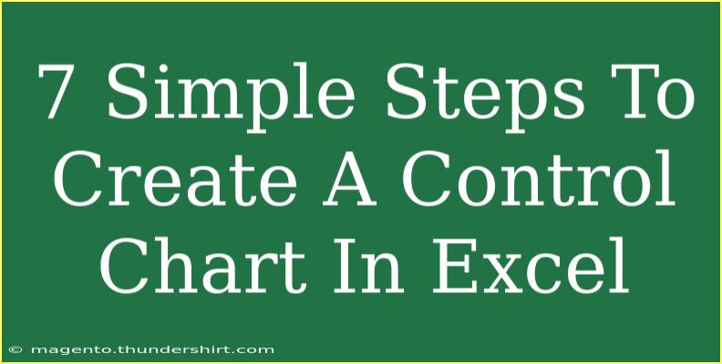 7 Simple Steps To Create A Control Chart In Excel