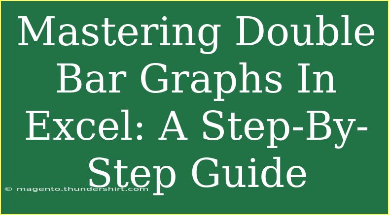 Mastering Double Bar Graphs In Excel: A Step-By-Step Guide