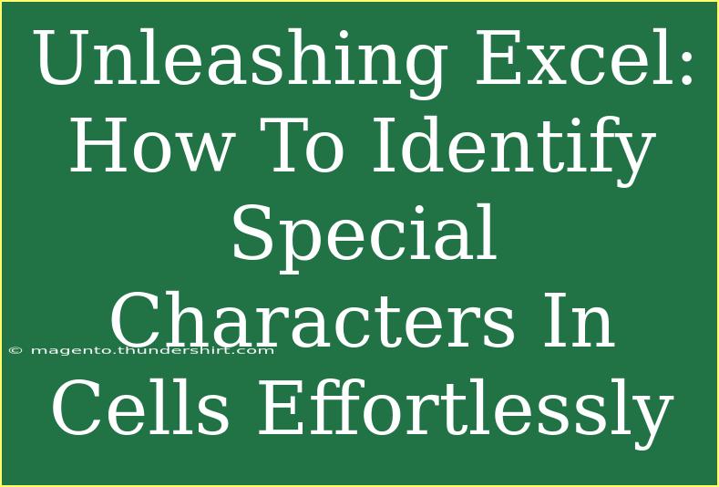 Unleashing Excel: How To Identify Special Characters In Cells Effortlessly