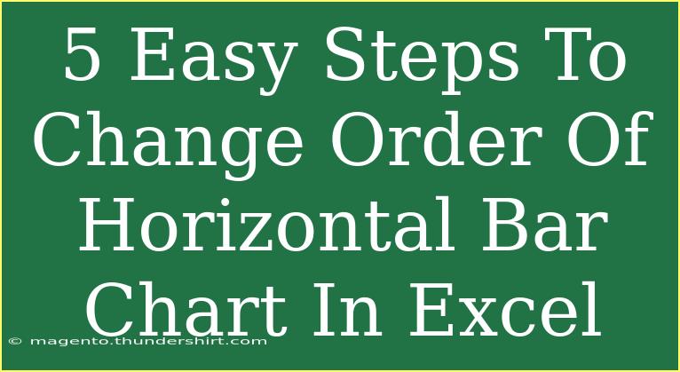 5 Easy Steps To Change Order Of Horizontal Bar Chart In Excel