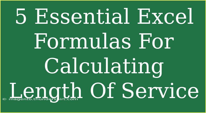 5 Essential Excel Formulas For Calculating Length Of Service