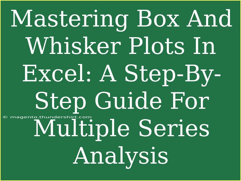 Mastering Box And Whisker Plots In Excel: A Step-By-Step Guide For Multiple Series Analysis